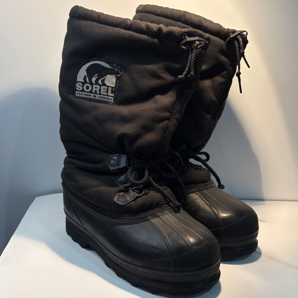 Men’s Sorel Black Insulated Snow Boots